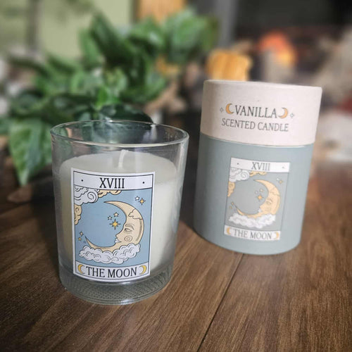 Vanilla scented candle 'XVIII The Moon' 

www.karmaripon.co.uk