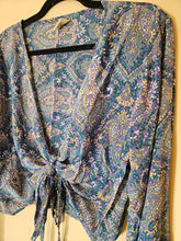 Load image into Gallery viewer, Repurposed Sari Butterfly Top www.karmaripon.co.uk