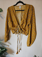 Load image into Gallery viewer, Repurposed Sari Butterfly Top www.karmaripon.co.uk