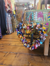 Load image into Gallery viewer, Repurposed Sari Wreaths