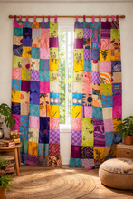 Load image into Gallery viewer, Repurposed Sari Curtains- Single Panel