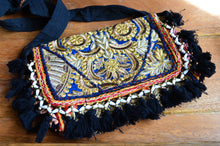 Load image into Gallery viewer, Black Bandhani Patchwork Handbag www.karmaripon.co.uk