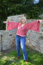 Load image into Gallery viewer, Repurposed Sari Butterfly Top L UK14-18