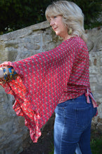 Load image into Gallery viewer, Repurposed Sari Butterfly Top L UK14-18