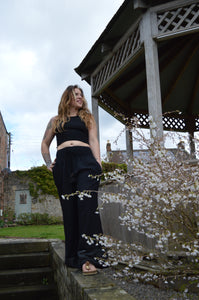 Tanvi Black Jute Trousers www.karmaripon.co.uk