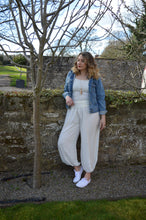 Load image into Gallery viewer, White Italian Yoga/Lounge Pants www.karmaripon.co.uk