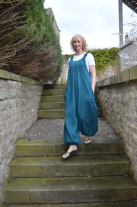 Kaveri Teal  Dungarees www.karmaripon.co.uk