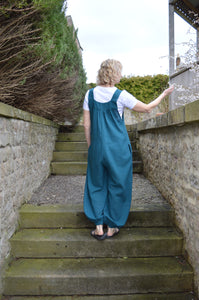 Kaveri Teal  Dungarees www.karmaripon.co.uk