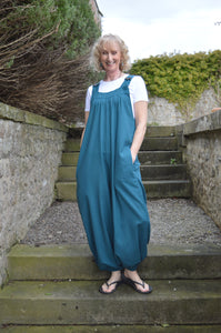Kaveri Teal  Dungarees www.karmaripon.co.uk