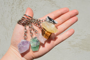 Gemstone Keychains www.karmaripon.co.uk