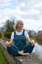 Load image into Gallery viewer, Kaveri Teal  Dungarees www.karmaripon.co.uk