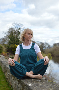 Kaveri Teal  Dungarees www.karmaripon.co.uk
