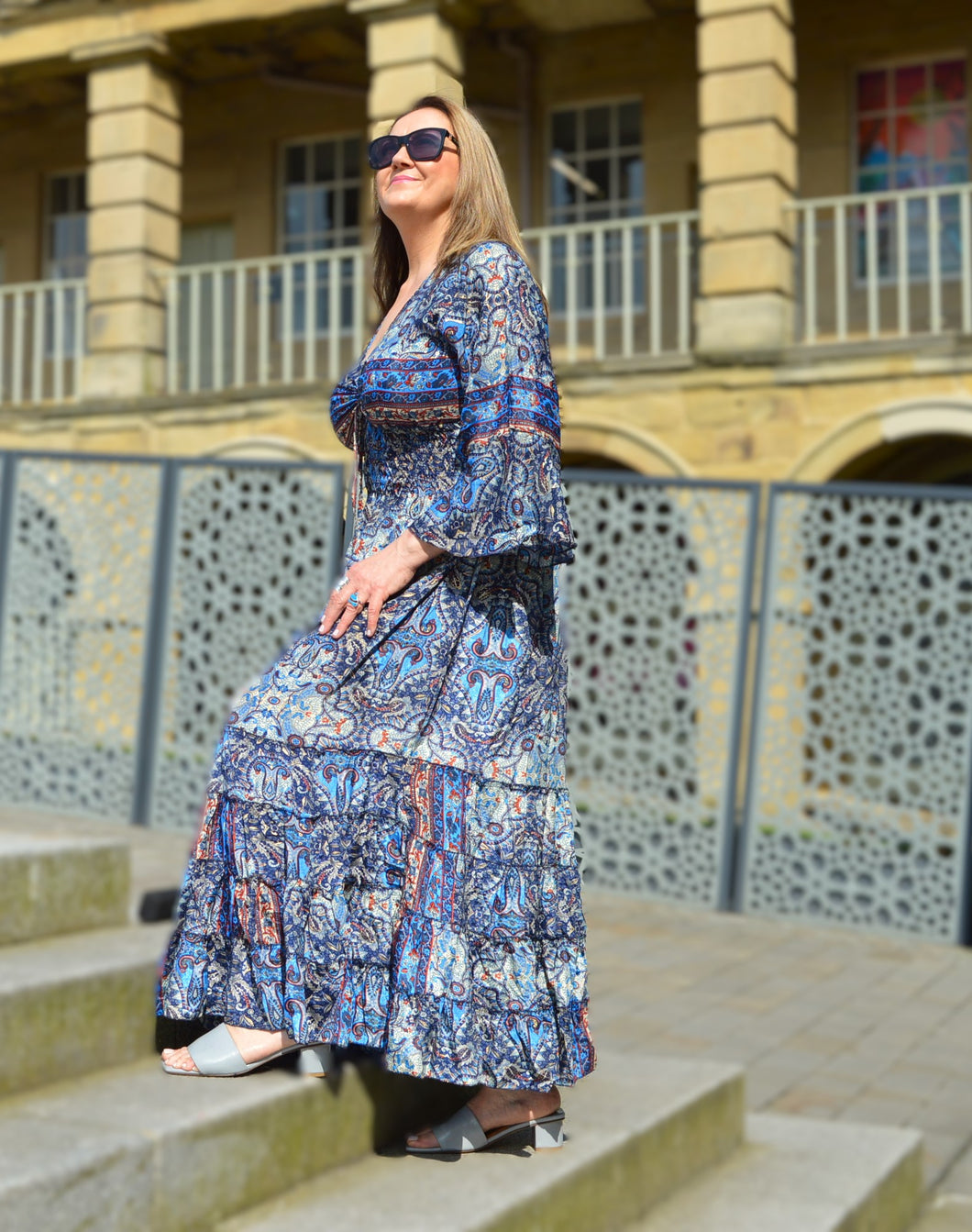 Blue Laal Dress www.karmaripon.co.uk