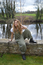 Load image into Gallery viewer, Kaveri khaki Dungarees  www.karmaripon.co.uk