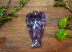 Amethyst Crystal Angel www.karmaripon.co.uk