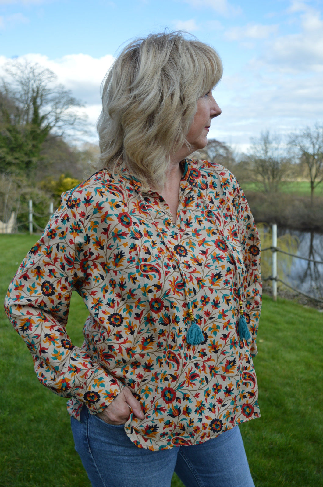 The Dori Tassel Top UK Size 14-16 www.karmaripon.co.uk