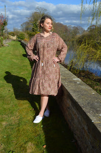 Anika Flowy Cotton Dress  www.karmaripon.co.uk
