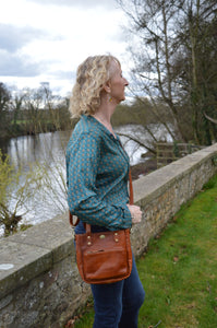 Ladies Tan Leather Handbag - Everyday Handbag