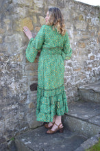 Load image into Gallery viewer, Green Laal Dress Size 14-18UK www.karmaripon.co.uk