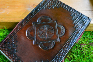 Stone Leather Journal www.karmaripon.co.uk