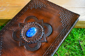 Stone Leather Journal www.karmaripon.co.uk