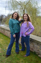 Load image into Gallery viewer, Blue Dori Tassel Top Repurposed Sari www.karmaripon.co.uk