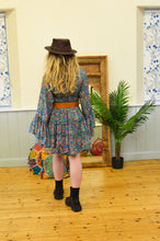 Load image into Gallery viewer, Short Boho long sleeve dress www.karmaripon.co.uk