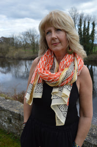 Indian block printed Spring Scarfs/shawl www.karmaripon.co.uk