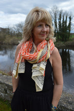 Load image into Gallery viewer, Indian block printed Spring Scarfs/shawl