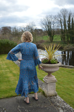 Load image into Gallery viewer, Deep Blue Safed Dress M/L www.karmaripon.co.uk