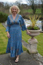 Load image into Gallery viewer, Deep Blue Safed Dress M/L www.karmaripon.co.uk