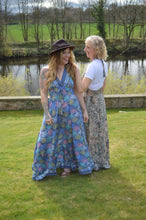 Load image into Gallery viewer, Blue  Daksha Sun Dress www.karmaripon.co.uk