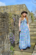 Load image into Gallery viewer, Blue  Daksha Sun Dress www.karmaripon.co.uk