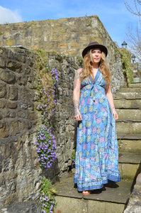 Blue  Daksha Sun Dress www.karmaripon.co.uk