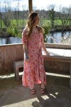 Load image into Gallery viewer, Pink &amp; Orange Spanish Dress www.karmaripon.co.uk