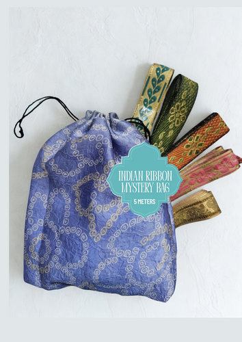 Indian Ribbon Mystery Bag www.karmaripon.co.uk