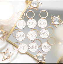 Load image into Gallery viewer, Angel Number Keyrings