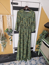 Load image into Gallery viewer, Green Indira Dress  UK10-12