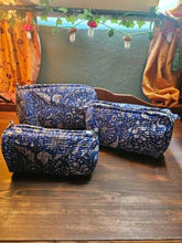 Load image into Gallery viewer, Kantha Stitch Makeup Bags www.karmaripon.co.uk