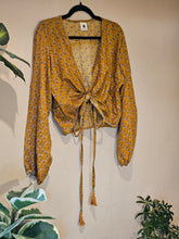Load image into Gallery viewer, Repurposed Sari Butterfly Top www.karmaripon.co.uk