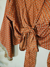 Load image into Gallery viewer, Repurposed Sari Butterfly Top www.karmaripon.co.uk