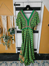 Load image into Gallery viewer, Shilpa Open-Back Sari Dress – UK 8–14 www.karmaripon.co..uk