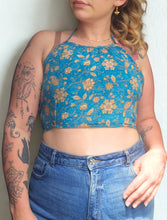 Load image into Gallery viewer, Reversible Repurposed Sari Choli Top UK8-14 www.karmaripon.co.uk