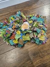 Load image into Gallery viewer, Repurposed Sari Garland www.karmaripon.co.uk 