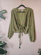 Load image into Gallery viewer, Repurposed Sari Butterfly Top www.karmaripon.co.uk