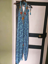 Load image into Gallery viewer, Repurposed Sari Festival jumpsuit UK 8-14