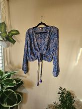Load image into Gallery viewer, Repurposed Sari Butterfly Top www.karmaripon.co.uk
