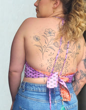 Load image into Gallery viewer, Reversible Repurposed Sari Choli Top UK8-14 www.karmaripon.co.uk