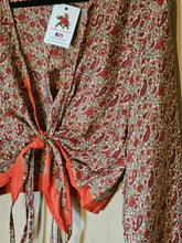 Load image into Gallery viewer, Repurposed Sari Butterfly Top www.karmaripon.co.uk
