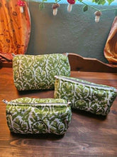 Load image into Gallery viewer, Kantha Stitch Makeup Bags www.karmaripon.co.uk